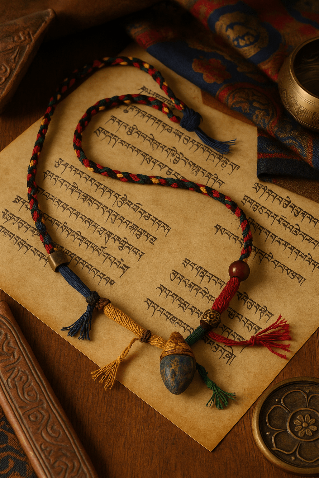 Sacred Tibetan “Nyagla Chacha” Amulet Necklace