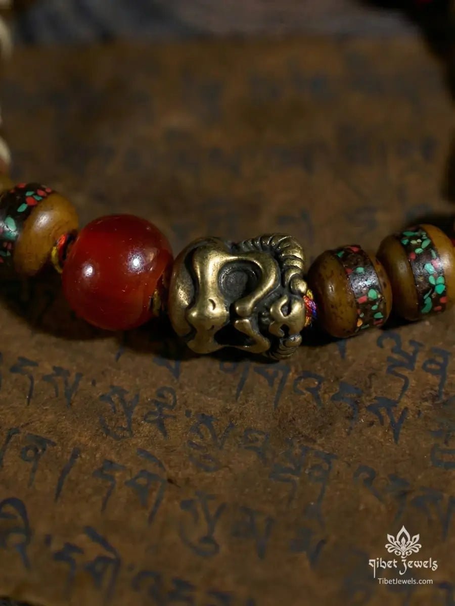 Sacred Manjushri "Wisdom & Severance" Relic Amulet - Tibet Jewels