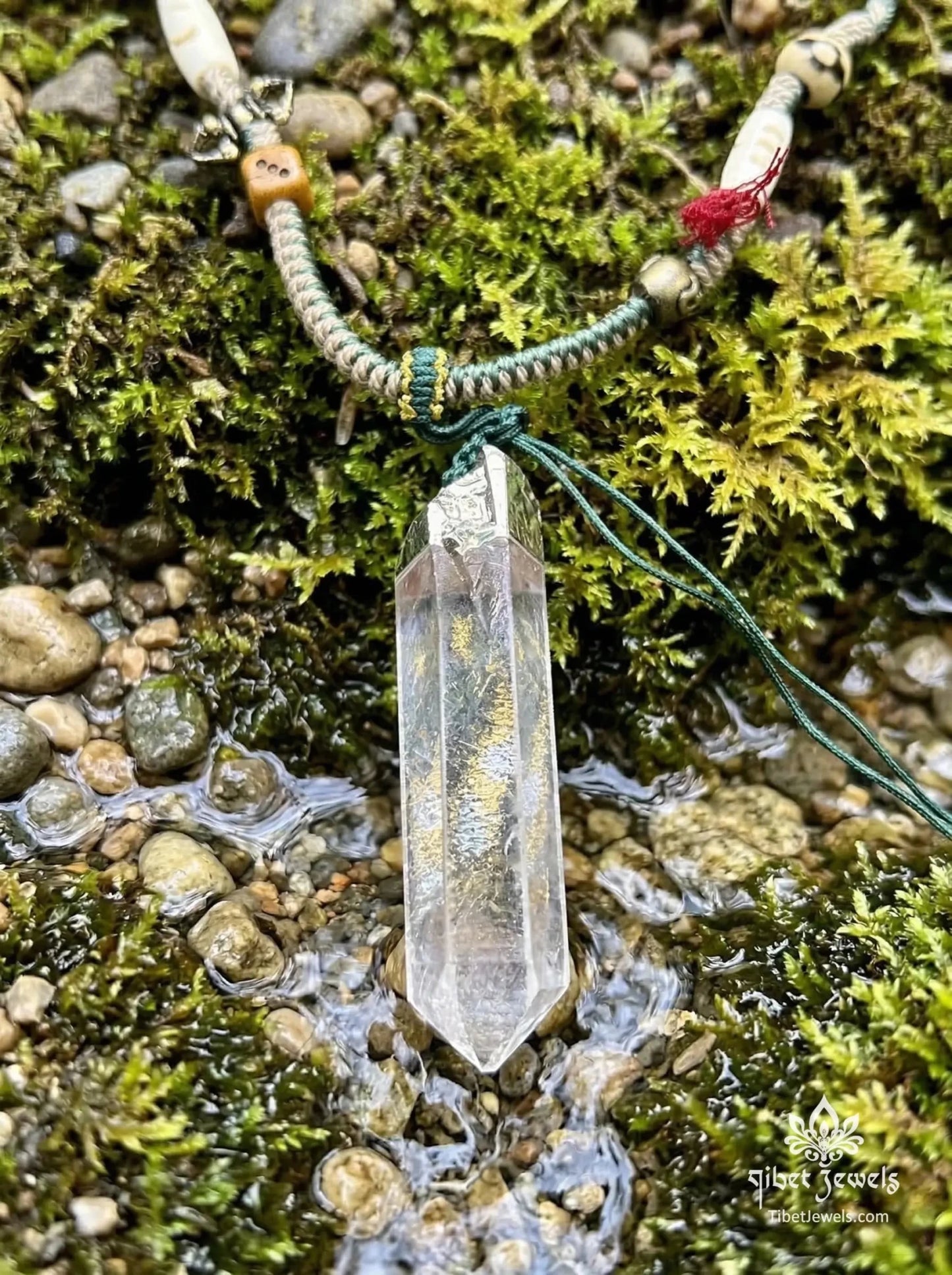 Sacred Himalayan Crystal "Pathfinder" Amulet - Tibet Jewels