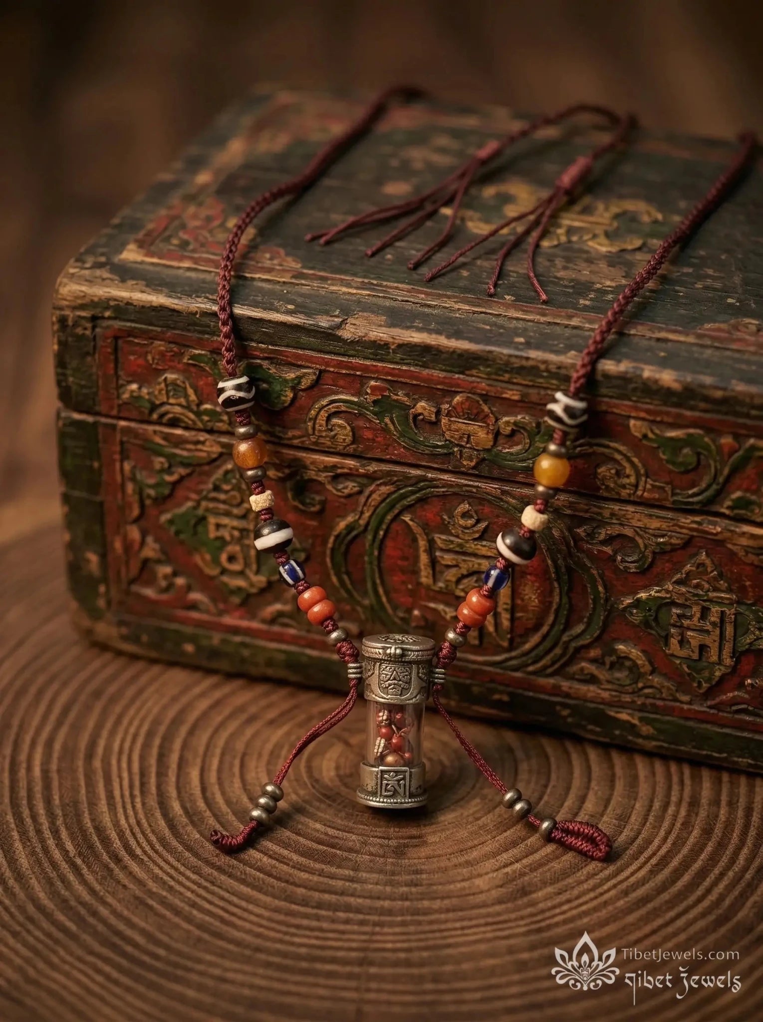 Sacred Tibetan "Gau Box" Reliquary Amulet - Tibet Jewels