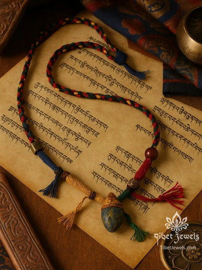 Sacred Tibetan “Nyagla Chacha” Amulet Necklace - Tibet Jewels