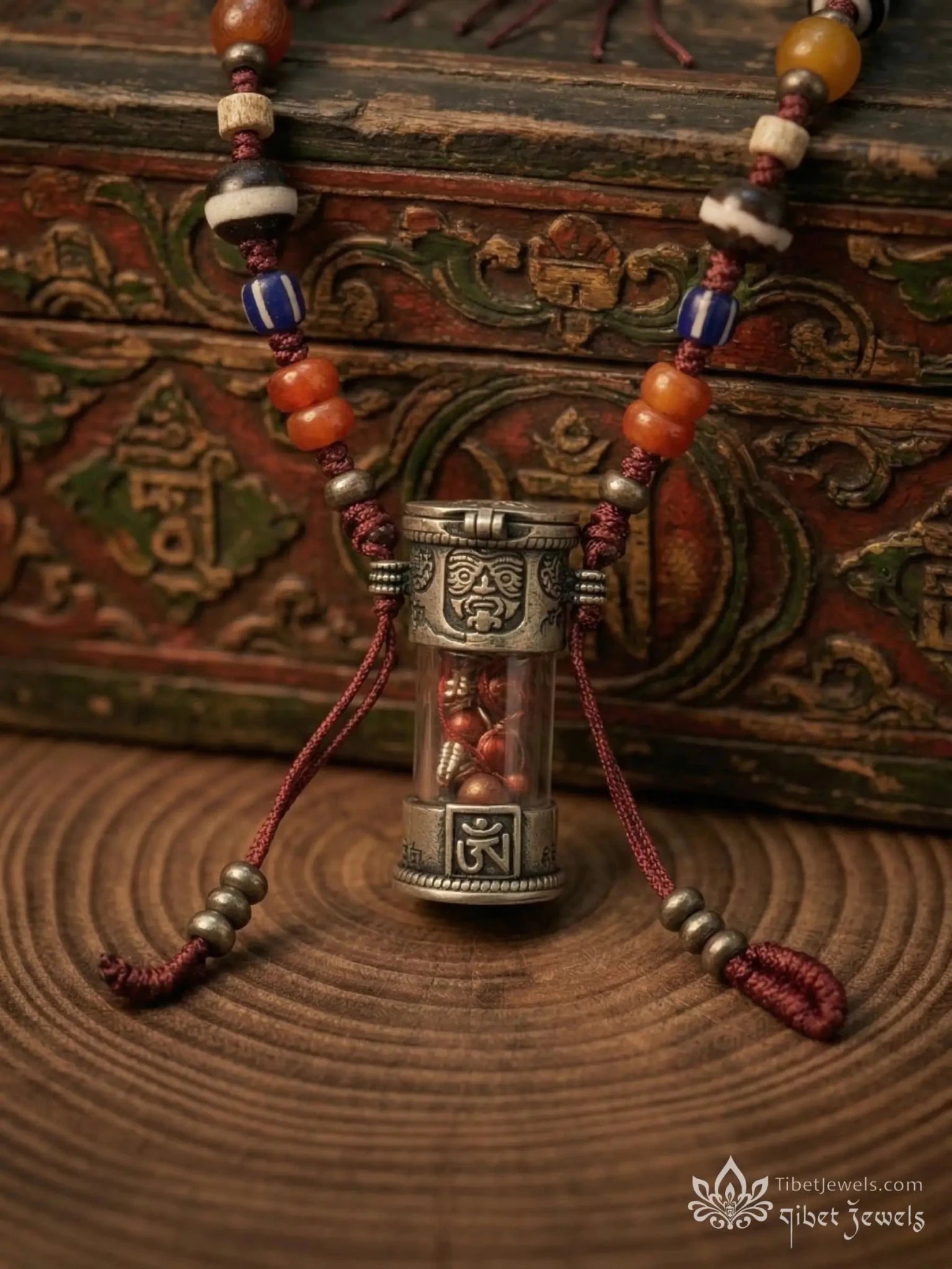 Sacred Tibetan "Gau Box" Reliquary Amulet - Tibet Jewels