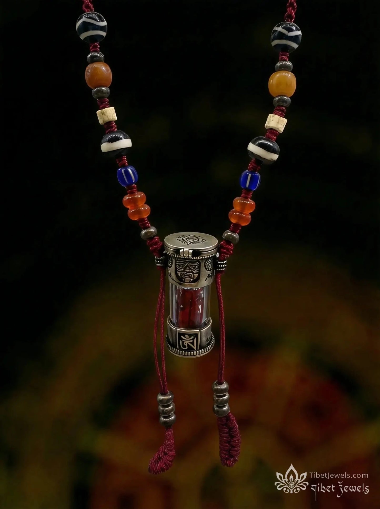 Sacred Tibetan "Gau Box" Reliquary Amulet - Tibet Jewels