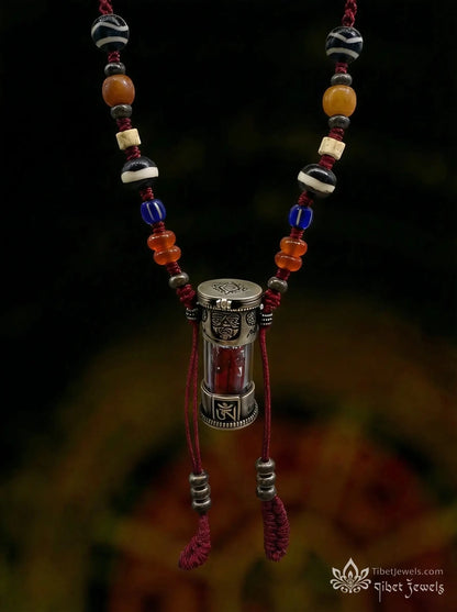 Sacred Tibetan "Gau Box" Reliquary Amulet - Tibet Jewels