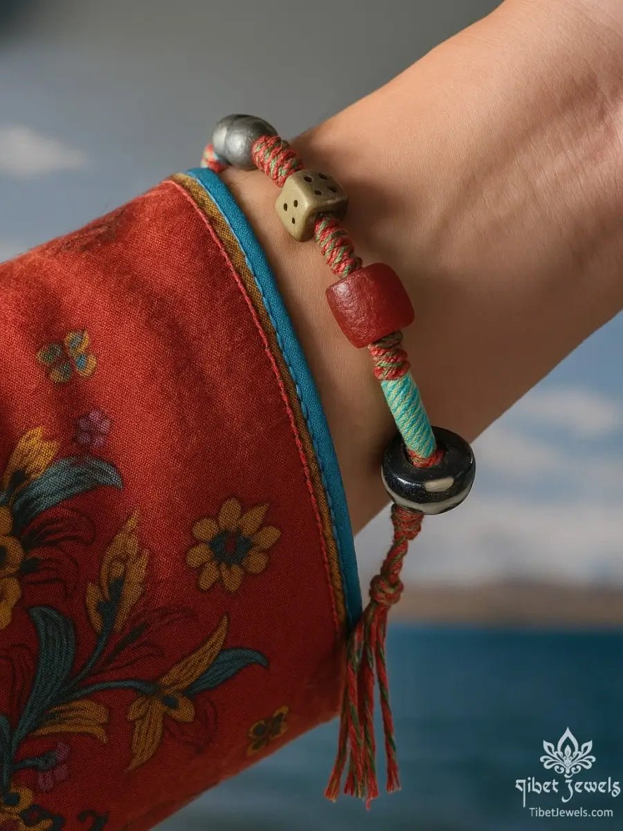 Tibetan Heritage Charm Bracelet - Tibet Jewels
