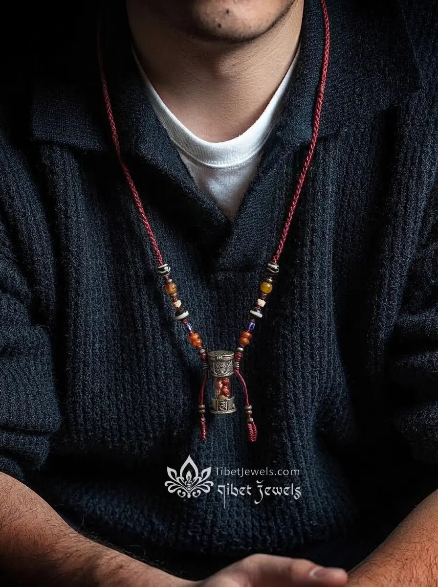 Sacred Tibetan "Gau Box" Reliquary Amulet - Tibet Jewels