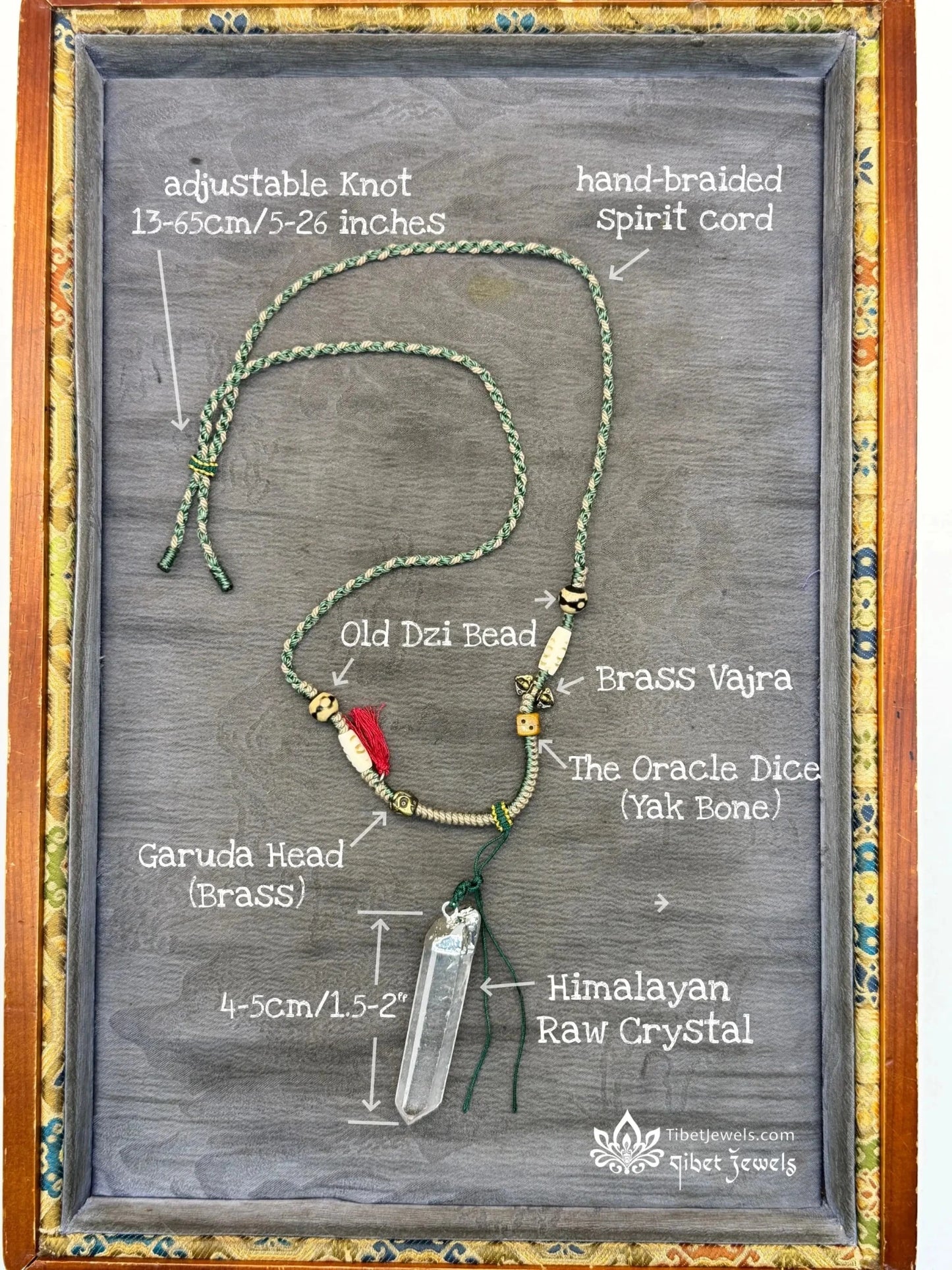 Sacred Himalayan Crystal "Pathfinder" Amulet - Tibet Jewels