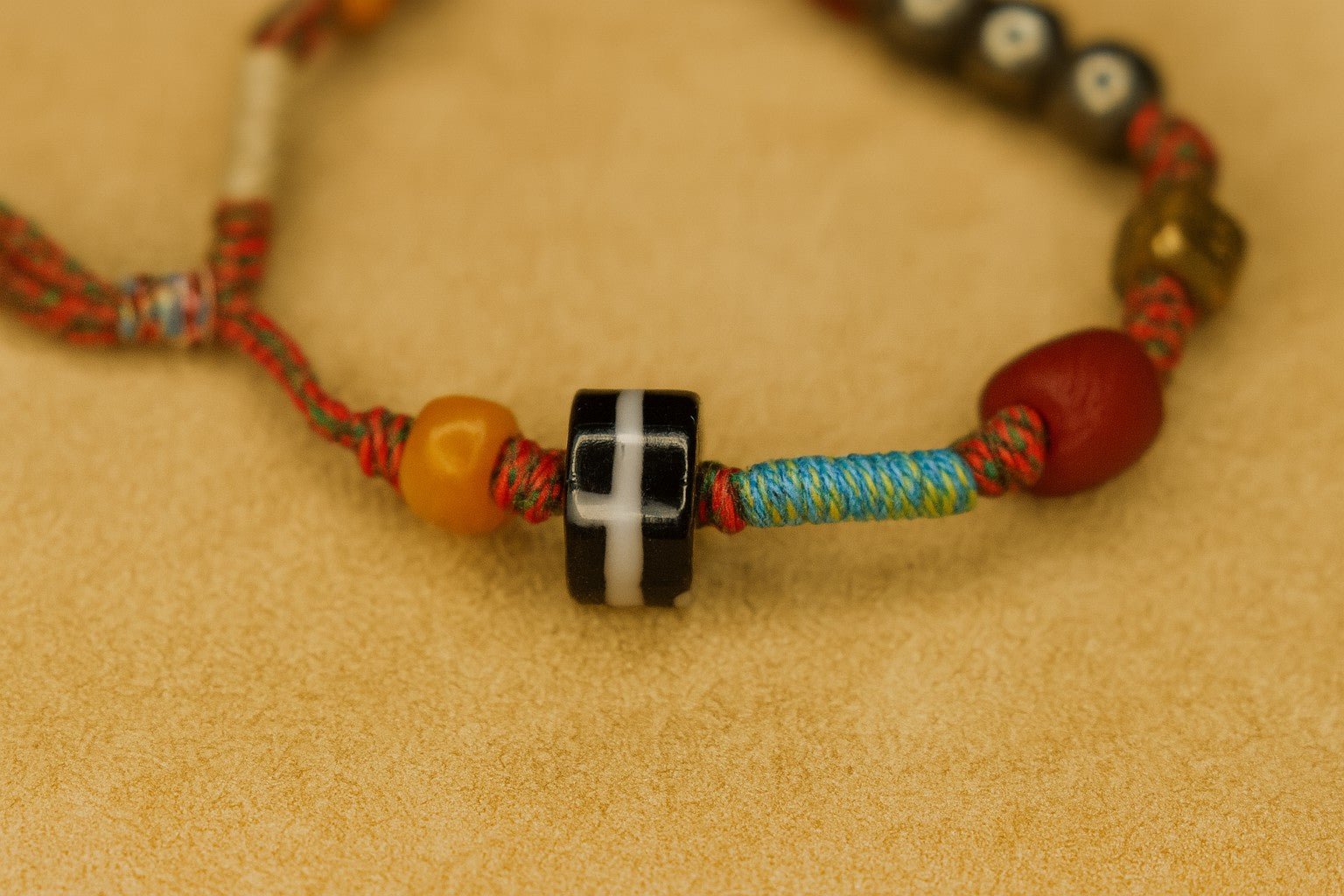 Tibetan Heritage Charm Bracelet – Handcrafted with Sacred Materials - Tibet Jewels