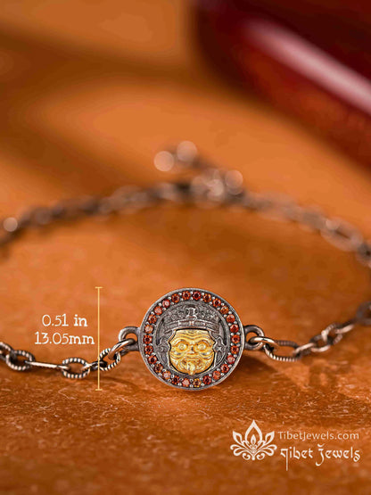 The "Golden Grace" Dzaki Lhamo Wealth Deity Bracelet | S925 Silver Amulet