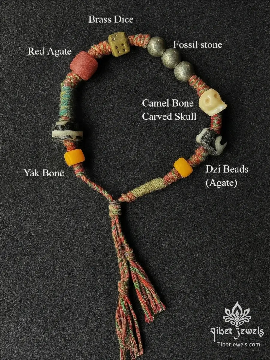Tibetan Heritage Charm Bracelet - Tibet Jewels