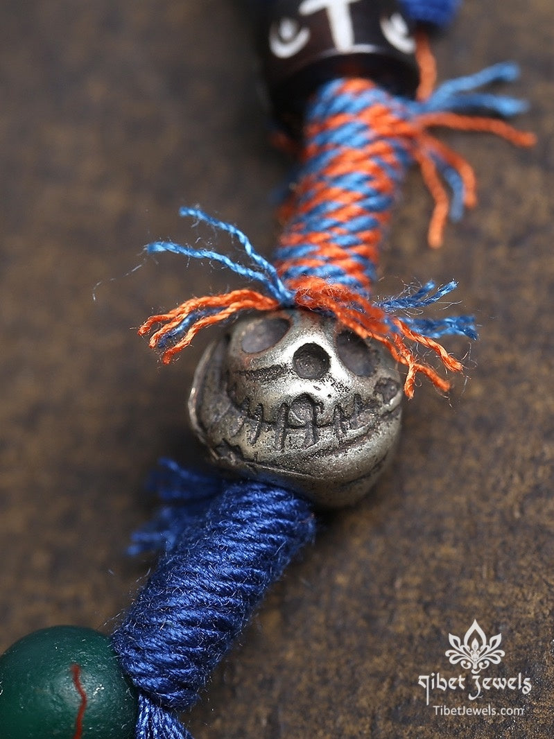 The "Wrapped & Warded" Hand-Braided Cord Bracelet | Citipati & Dice Charms