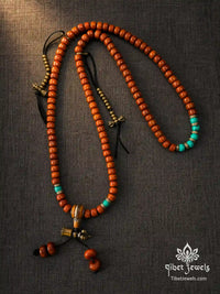 The "Kept Vow" 108 Hand-Carved Mala | Vajra Bell & Counters