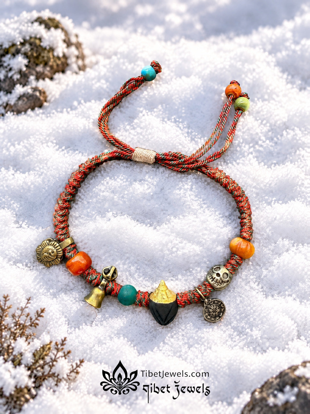 The "Clay of the Snowland" Nyagla Chacha Amulet Bracelet | Chitipati & Bell
