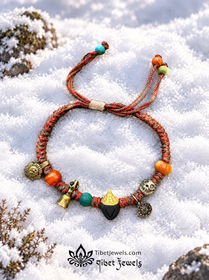 The "Clay of the Snowland" Nyagla Chacha Amulet Bracelet | Chitipati & Bell