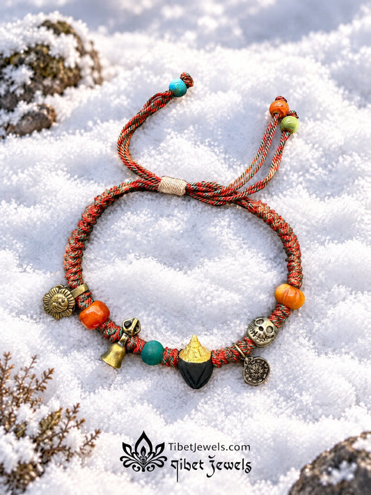 The "Clay of the Snowland" Nyagla Chacha Amulet Bracelet | Chitipati & Bell