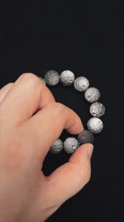 The "Moon & Earth" Obsidian Bracelet | Apatite Energy Balance